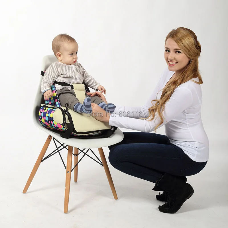 Сумка для подгузников детский стульчик для кормления Booster Seat Портативный Младенческой стульчики Детские средства ухода за кожей будущих мам