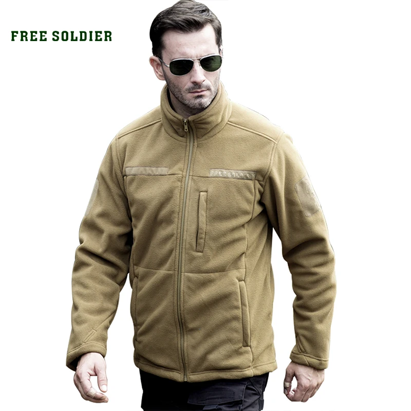 FREE SOLDIER одежда тактические куртка теплая мужская короткие плюшевые руно спорта