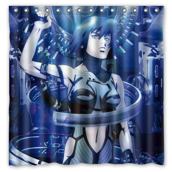 Водостойкая полиэфирная Штора для ванны Ghost in the Shell занавеска душа 180*180 см | Дом и