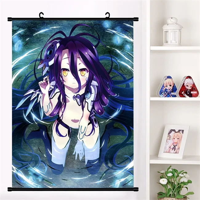 V Японское аниме No Game No Life Sora shero Shuvi Dola настенный свиток Фреска плакат Настенные подвесные плакаты коллекция домашнего декора искусство - Цвет: V