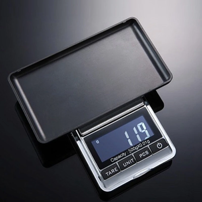 500g 0.01 Digital Jewelry Scales 500g 0.01g Electronic Kitchen Gram Scale Precision Pocket Lab Weight Balance PCS Tare Function
500g 0.01 Digital Jewelry Scales 500g 0.01g Electronic Kitchen Gram Scale Precision Pocket Lab Weight Balance PCS Tare Function