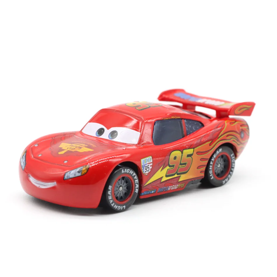 1 18 стилей Дисней Pixar тачки 1:55 Молния Маккуин набор 2 и 3 Гонки нет. 51 литой металлический игрушечный автомобиль Hutodoroki для детей - Цвет: 1
