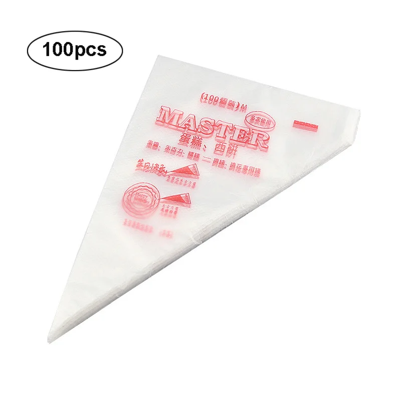 100 шт./лот одноразовый мешок для теста обледенение трубопроводов торт Крем