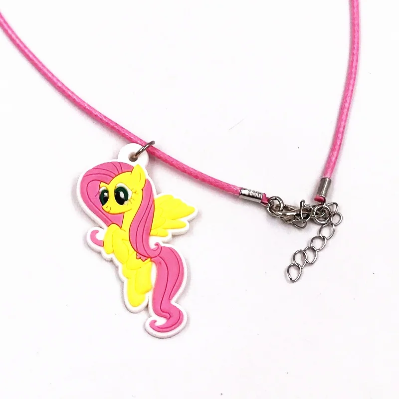 1 шт., ожерелье с кулоном из мультфильма My Little poni baoli для девочек, колье, ювелирные изделия, косплей, единорог, жемчужная цепочка, персонализированное ожерелье