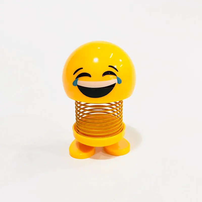 New Product Car Decoration Spring Ornaments Shaking Head Doll Expression Pack
