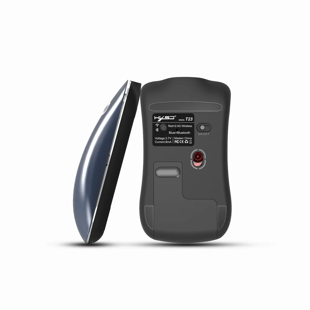 Перезаряжаемые беспроводной BT4.0 USB двойной режим игровой мыши Мыши для ПК