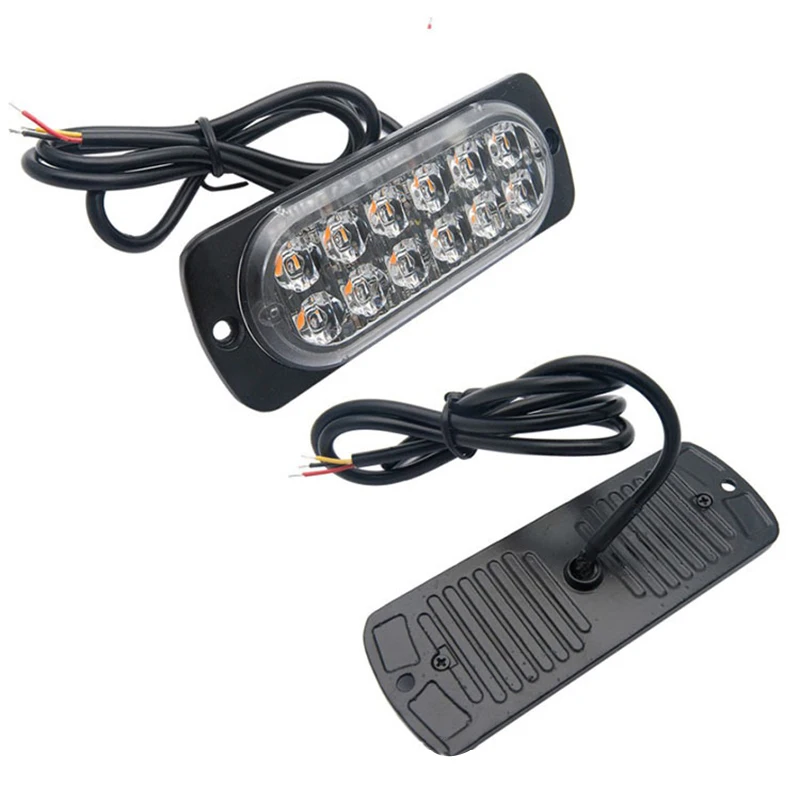 12V-24V 18 Вт грузовой автомобиль аварийный светильник мигает пожарные s 12Led