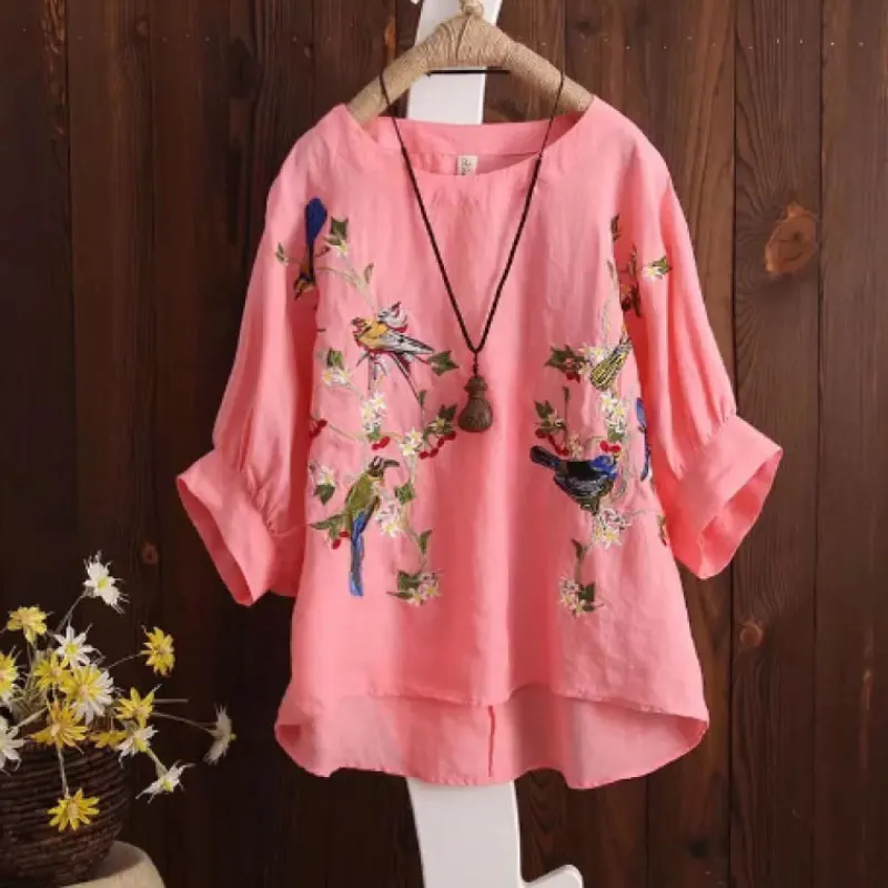 F & je Женская летняя футболка размера плюс с рукавами фонариками свободная