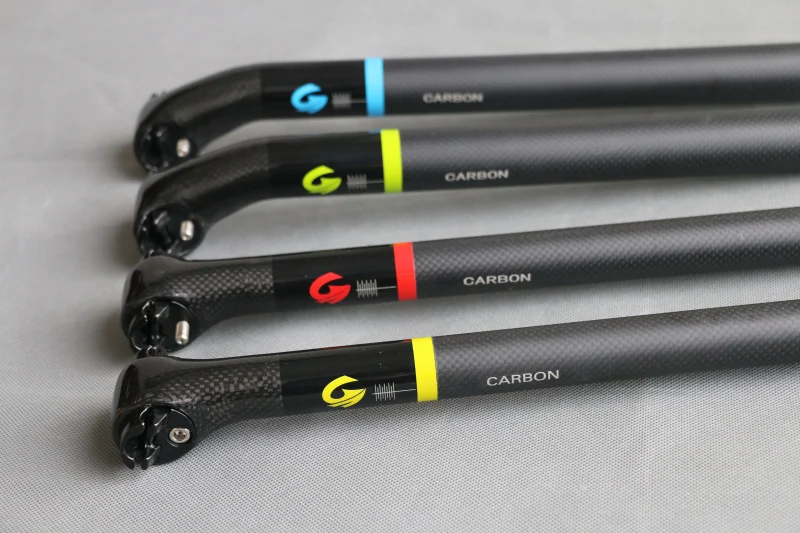 

ASIACOM Full Carbon Fiber Bicycle Seat Post MTB/Road Bike Seatpost Offset 5 / 25 degrees Seat Tube 27.2/30.8/31.6*400mm