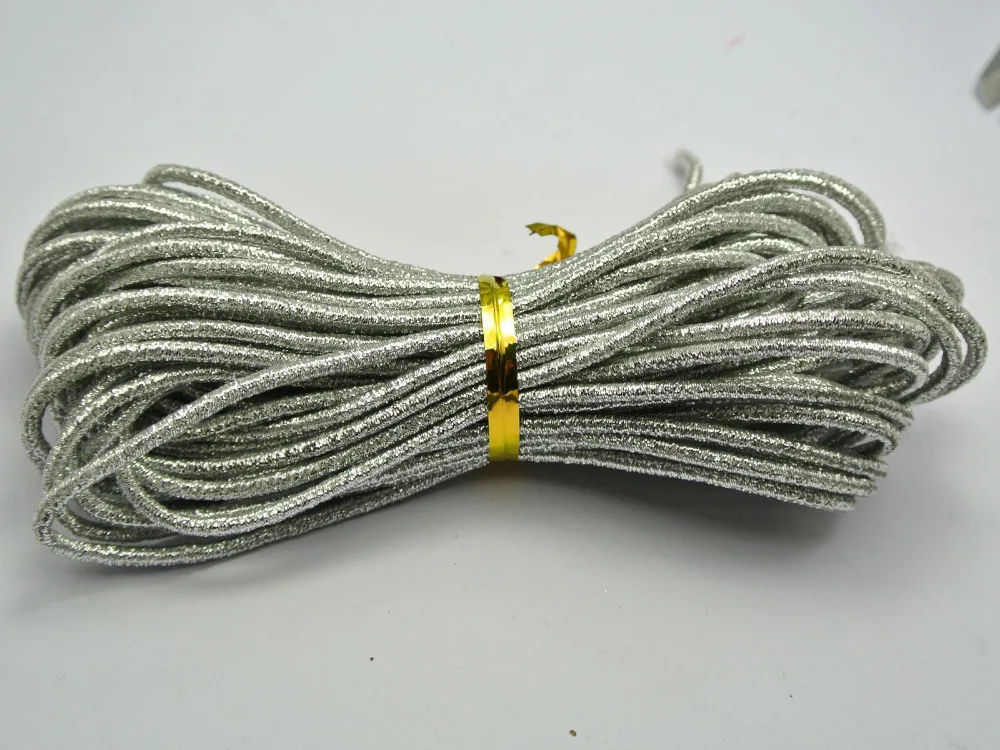 10 Meters Glitter Silver Elastic Stretch String Shock Cord For Sewing Crafts | Украшения и аксессуары