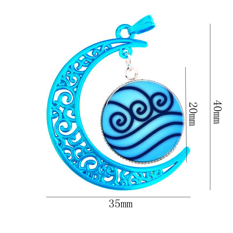 SUTEYI модные синие Цвет ожерелье с изображением Аватар Легенда Об Аанге массивное