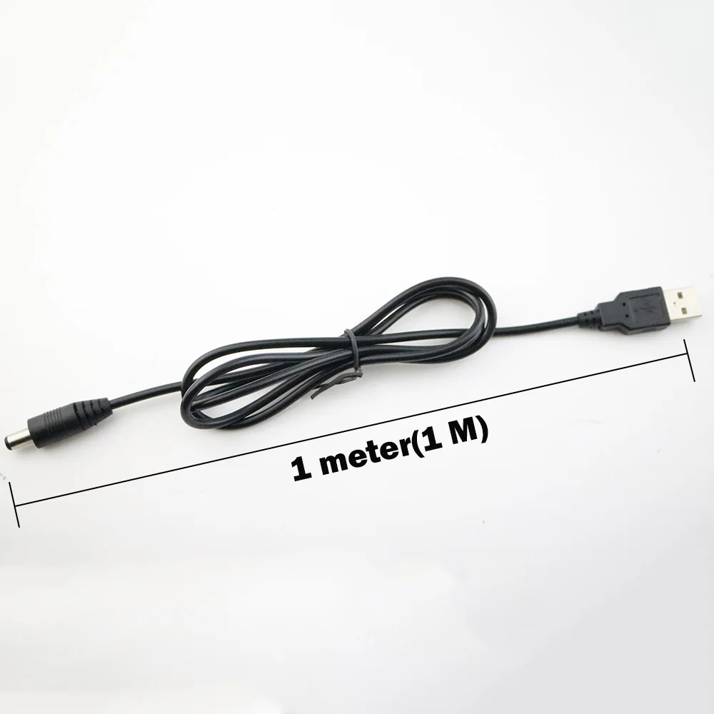 Акция 1 м USB порт в 5 5x2 мм внутренний разъем для кабеля питания постоянного тока