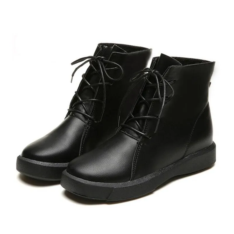 YANQIN 2018 new style spring and autumn flat bottom Martin boots female English fashion short boots. | Обувь