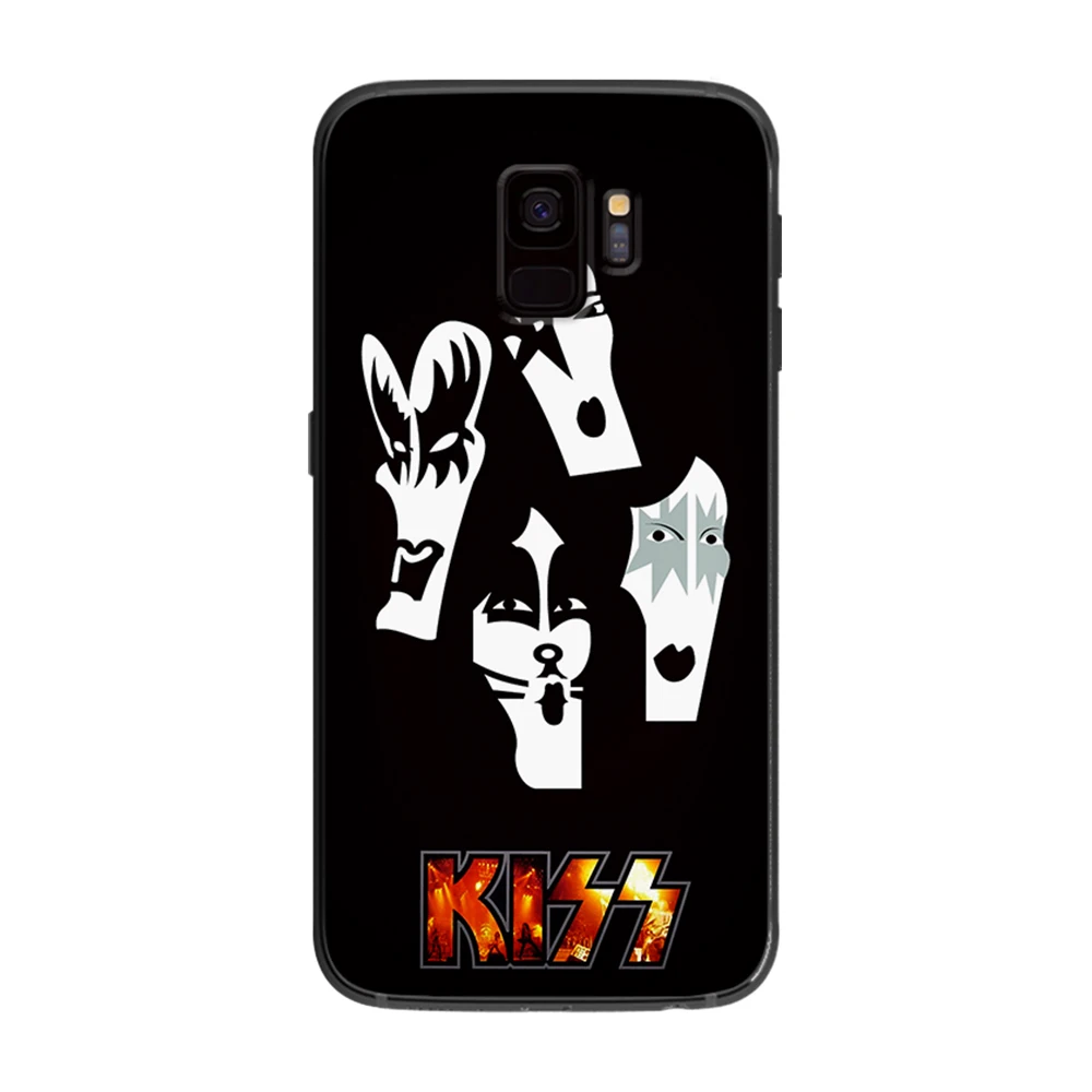Мягкий чехол для телефона American Rock Kiss Orchestra Samsung Galaxy S6 S7 S8 S9 S10e Plus Note 8 9 | Мобильные