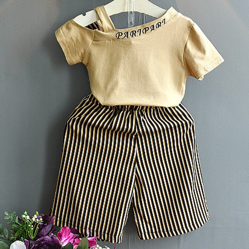Комплекты для девочек Коллекция 2020 года Новая летняя детская одежда в западном