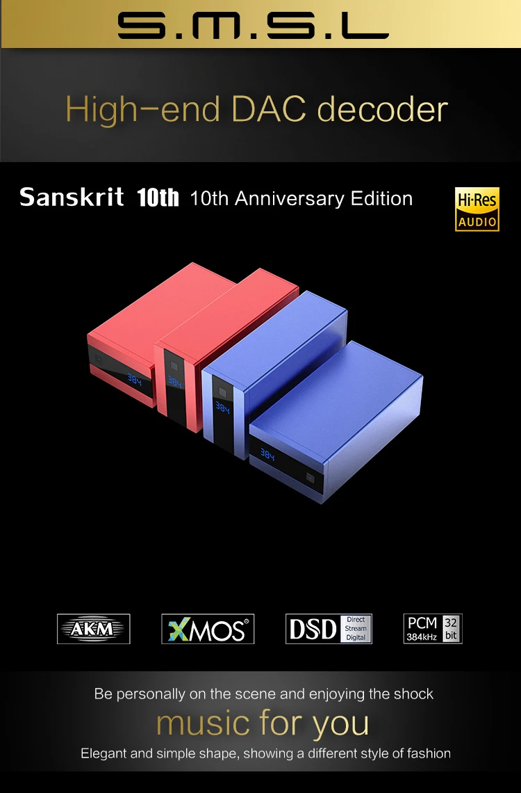 SMSL санскрит 10th SK10 Мини Hifi цифровой декодер AK4490 PCM384 DSD256 ЦАП Pre-out акселерометр Поддержка OTG с удаленным Управление