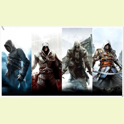 Color Paintings Posters Creed Game Connor War Wall Art 54 Framework Home Decor 1 Pieces Print Decorative Picture Room | Дом и сад