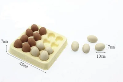 1:12 Кукольный домик Миниатюрные аксессуары мини яйцо с яйцом лотки модель для DIY
