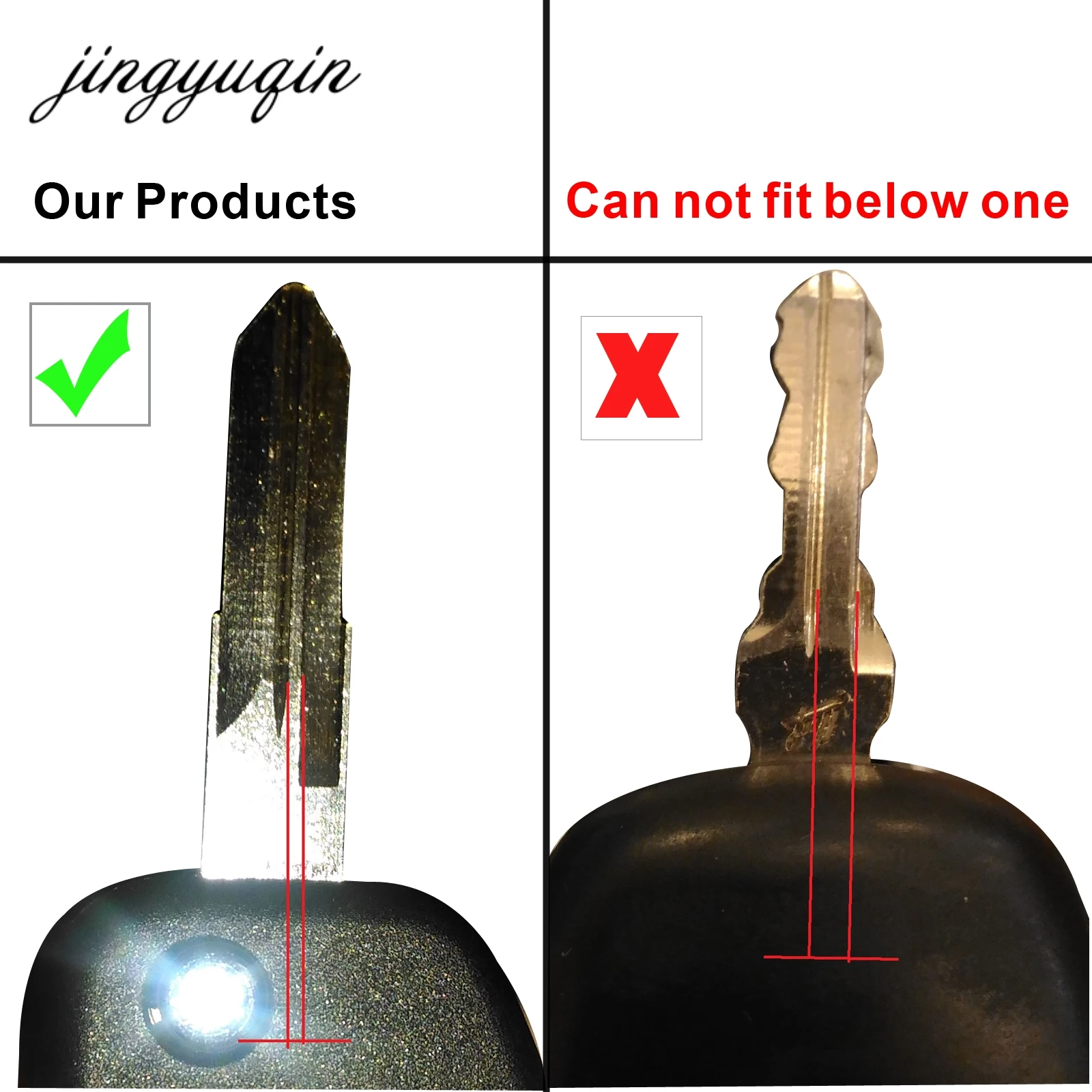 Jingyuqin 10 шт. флип модифицированный пульт дистанционного управления 2/3 корпус для