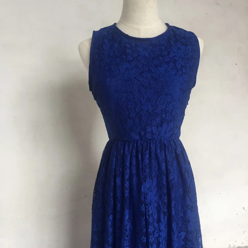 Женское длинное платье в стиле бохо Пляжное летнее с коротким плечом голубое