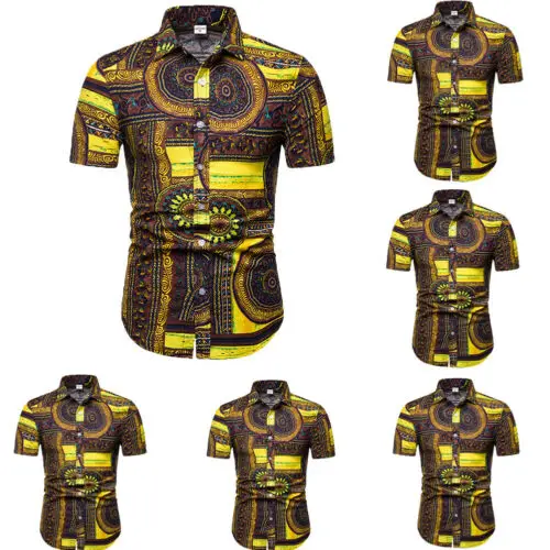 Лидер продаж стильные мужские рубашки с короткими рукавами в гавайском стиле