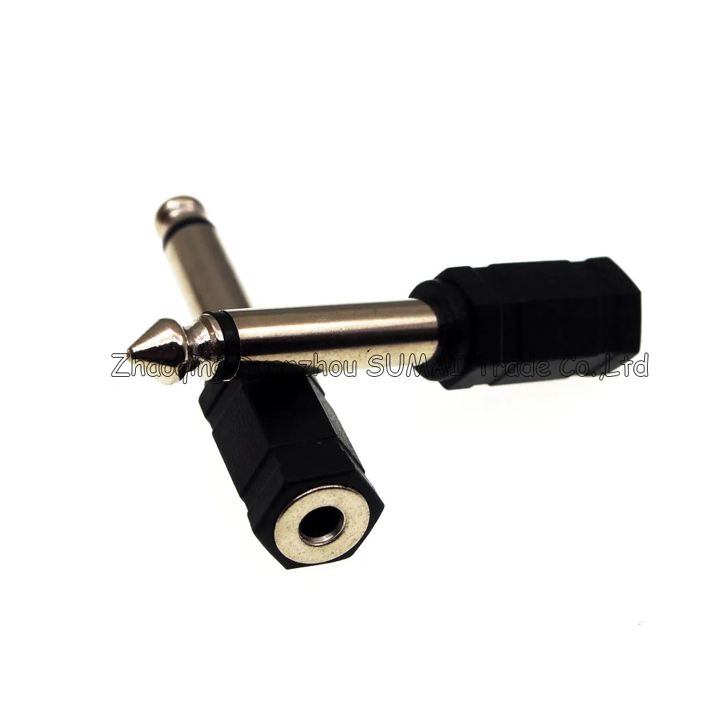 Моно аудио адаптер с 6 35 мм на 3 5 переходник 1/4 &quotна 1/8&quot jack plug Studio Flash PC Sync