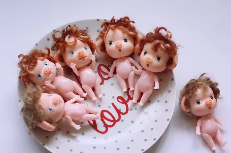 Заказ, BJD mini pig, 7 см размер, ручная Подарочная игрушка серии 510