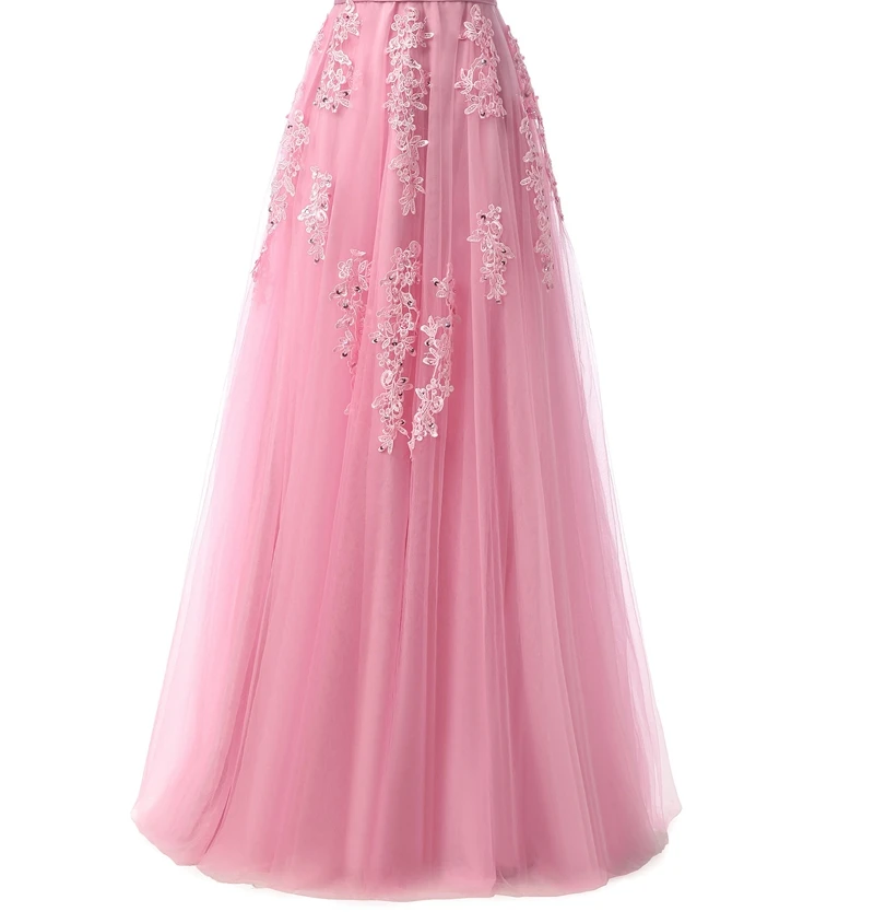 dark pink SSYFashion, кружевное вечернее платье, для невесты, банкета, сексуальное, v-образный вырез, половина рукава, вышивка, длинные, вечерние, для выпускного вечера, платье на заказ - Цвет: dark pink