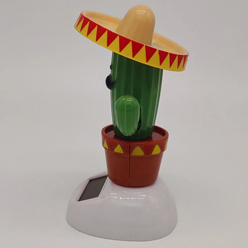 New 1pc Cactus Automatic Swinging Parts Solar Energy Pendulum Doll Decoration Crafts | Дом и сад