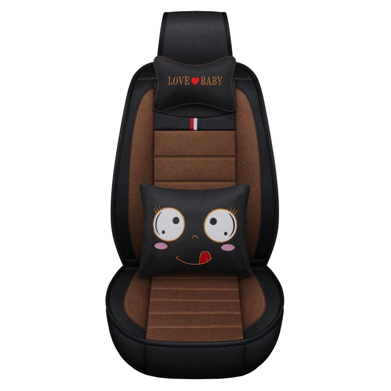 Льняные материалы автомобильные чехлы для сидений Toyota Honda BMW Audi Ford hyundai Kia Nissan Mazda