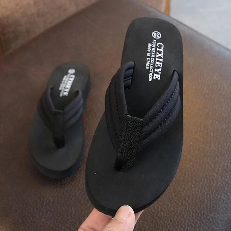 Шлепанцы для девочек пляжные сандалии модная повседневная обувь дома Летние