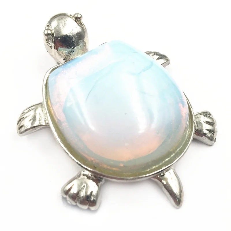 Charms Tortoise Shape Pendant Natural Dalmation Sandstone Opal Stone Pendants DIY Necklace Bracelet Jewelry Making Finding A206 | Украшения