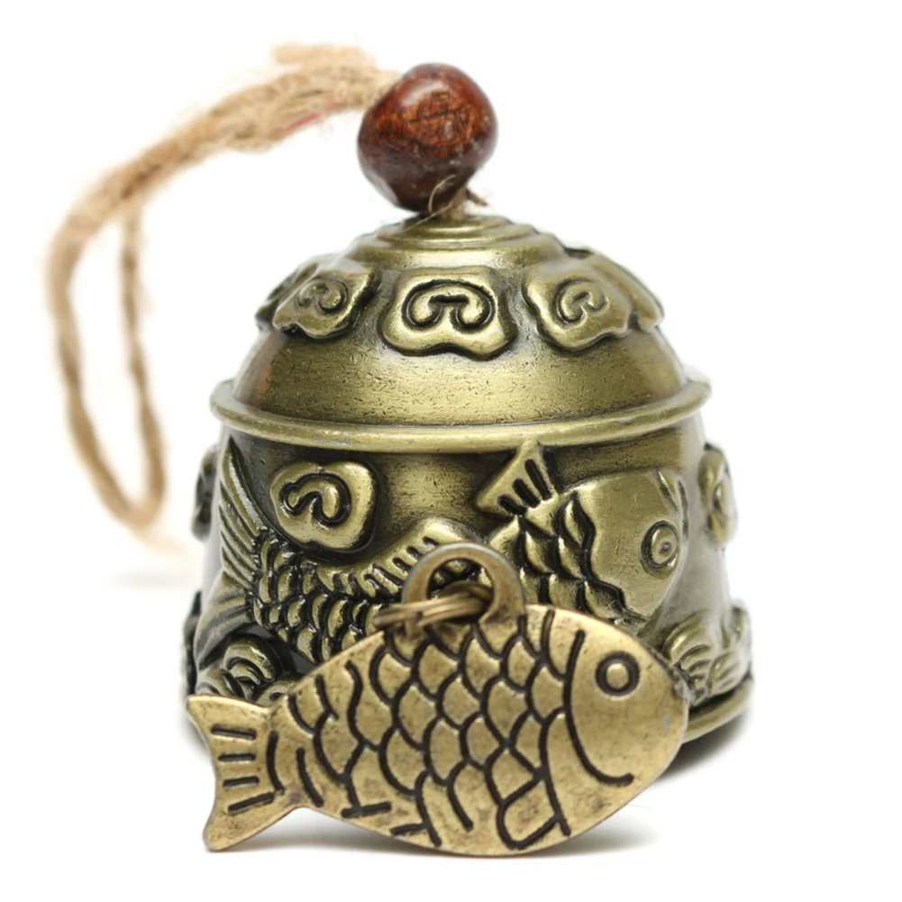 1pc Dragon/Fish Feng Shui Bell Blessing Good Luck Fortune Hanging Wind Chime Craft Gift Home Decoration | Дом и сад
