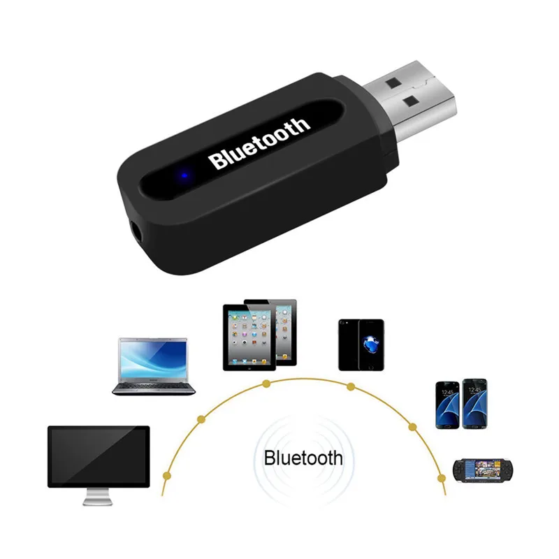 Беспроводной USB Aux Bluetooth приемник музыкальный стерео адаптер AMP Dongle аудио домашний