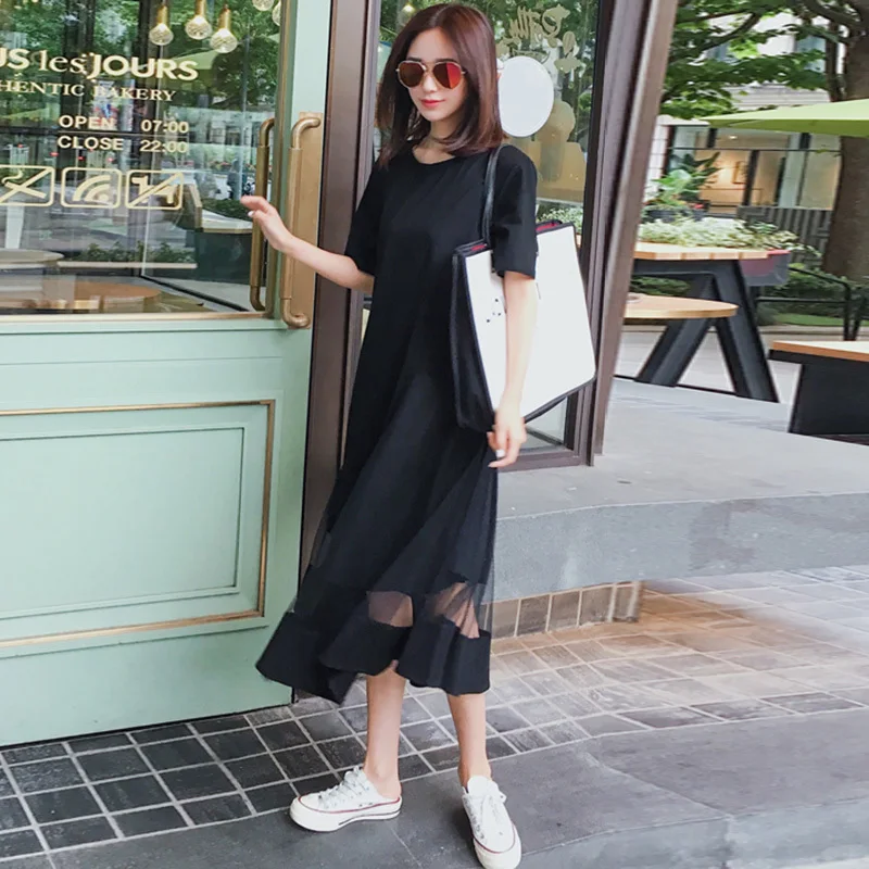 Платье миди Сетчатое с коротким рукавом и драпировкой|elegant clothing|clothing fashionfashion clothing