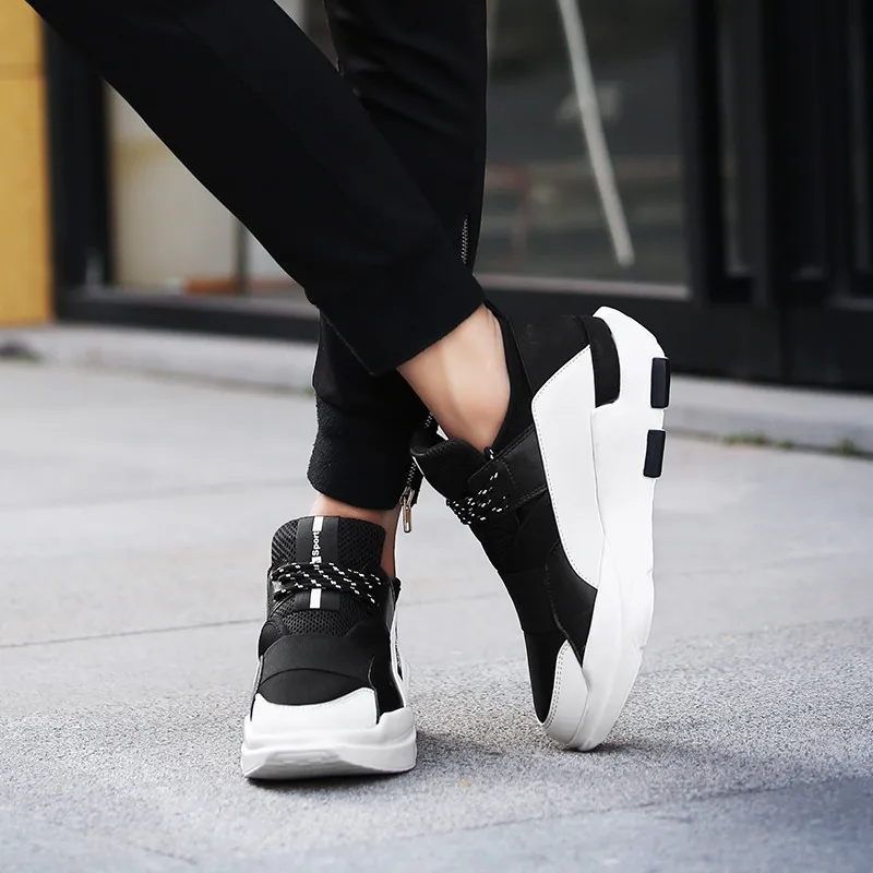 

2018 Red Shoes Men Sneakers Spring Autumn Designer Mens Shoes Casual Breathable Platform Sport Shoes for Male Chaussure Homme