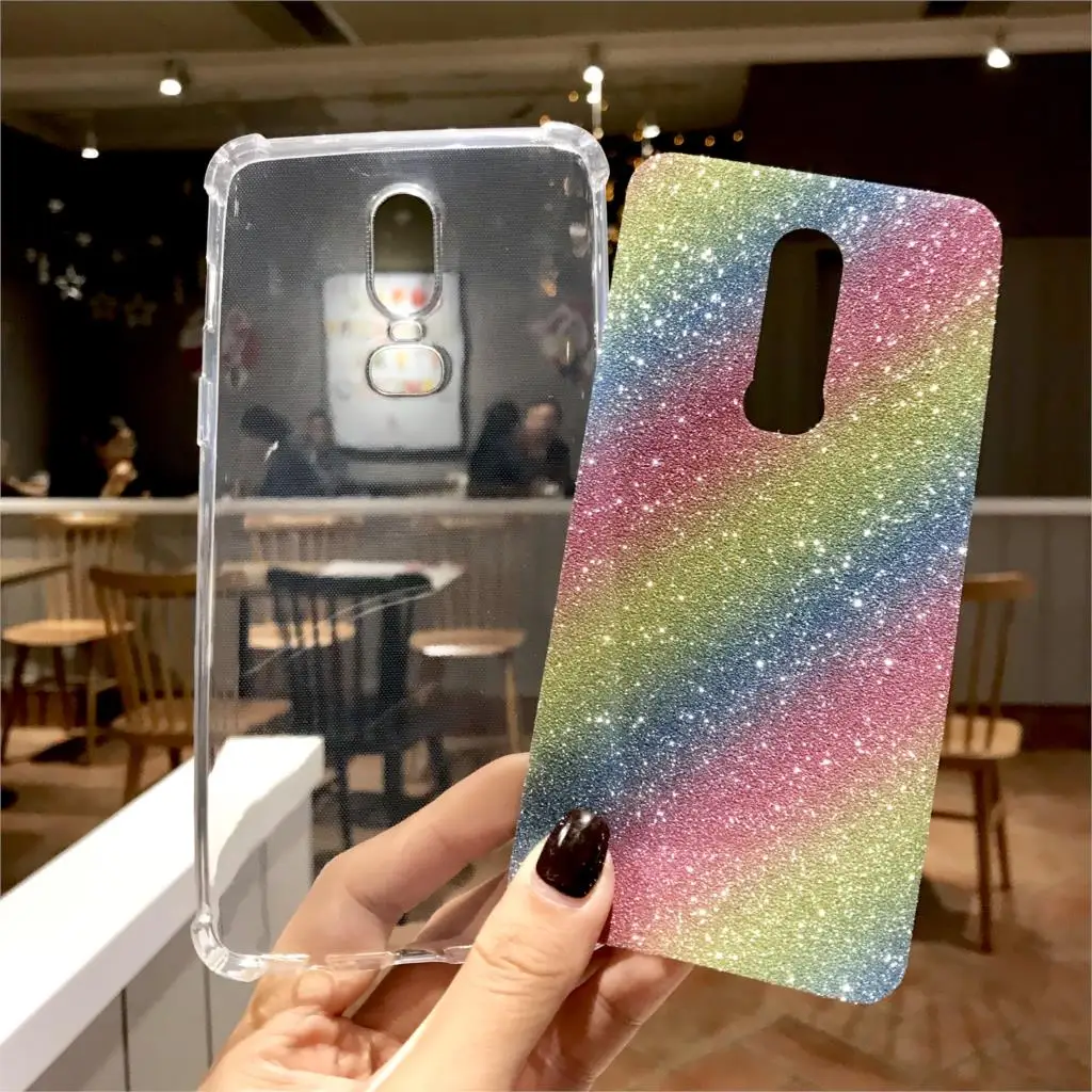 Rainbow Anti-Shock Case For OnePlus 6 6T 5T 5 LG G6 G7 Q6 V10 V20 V30 TPU Sony Xperia XA XA2 Ultra Meizu M3 M5 Note M5S M5C M6T |