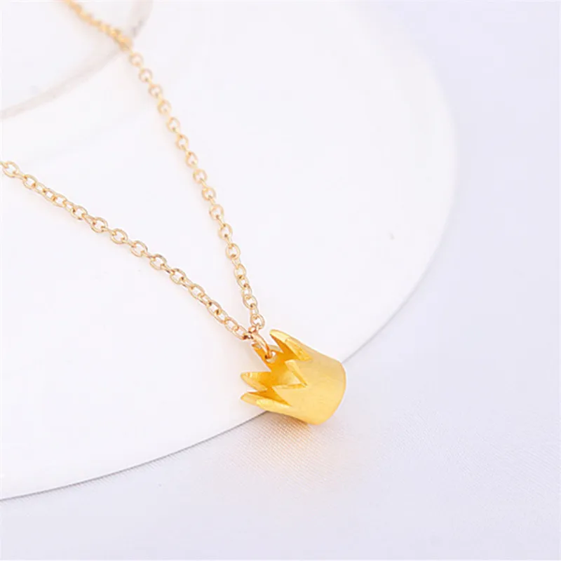 Золотые короны подвески для ожерелья доступны в двух цветах золотые и