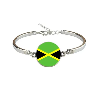 

New Jamaica Flag Bangles Country Jamaica Flag Bracelets Jewellery