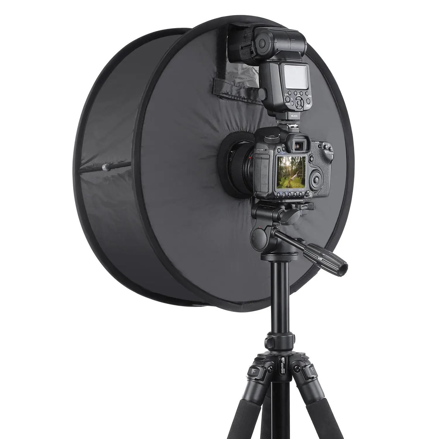 Кольцевой Софтбокс диффузор для макросъемки Складная Вспышка SpeedLite 45 см DSLR