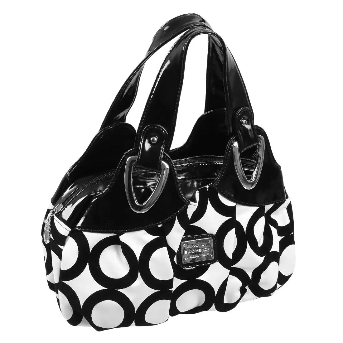 Модная женская сумка из искусственной кожи тоут портфель черный круг|tote bag|bag