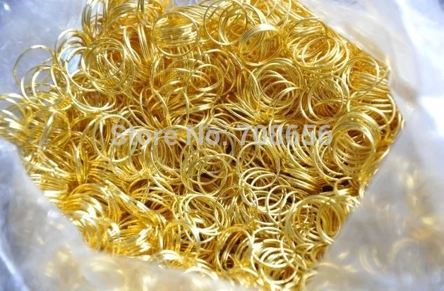 

10000pcs Gold Stainless Steel Jump Rings Octagon Beads Chandelier crystal Connectors Components