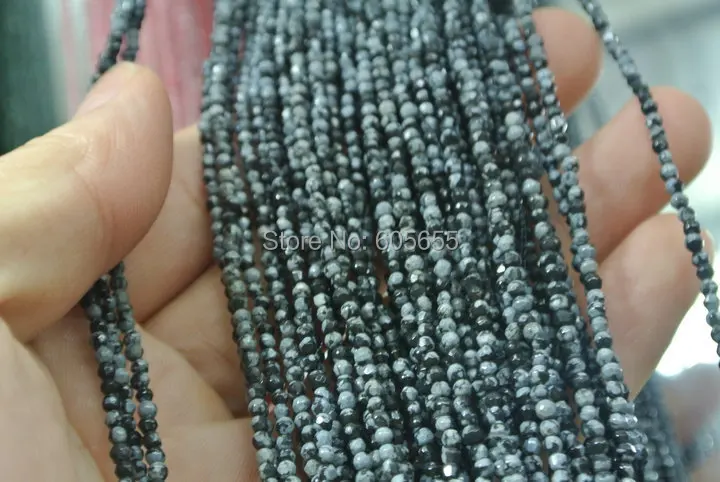 

Faceted 2mm Snow Stone Round Loose Beads
