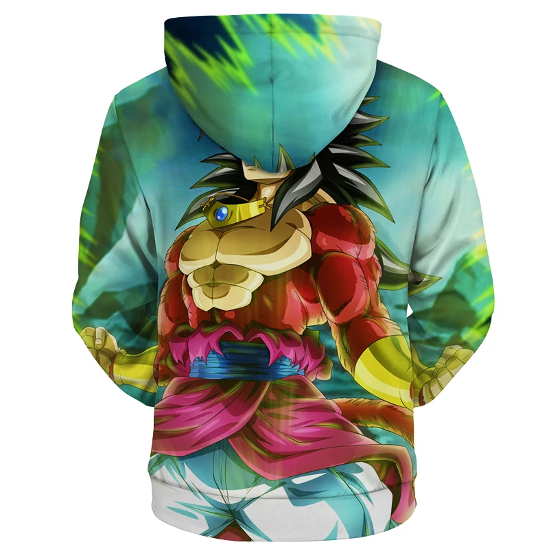 Cloudstyle 2019 осенне зимние мужские толстовки с капюшоном на молнии 3D принтом Dragon Ball