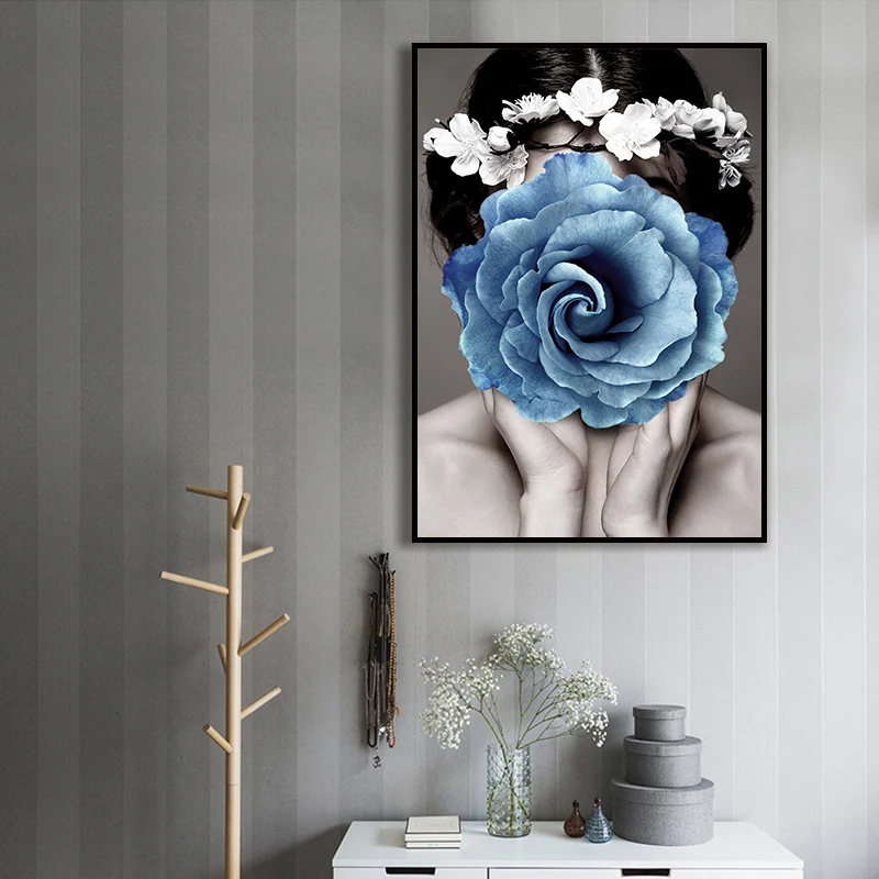 

Full Square Drill 5D DIY Diamond Painting "Beauty and flowers" Embroidery Cross Stitch Mosaic Home Decor Y1767