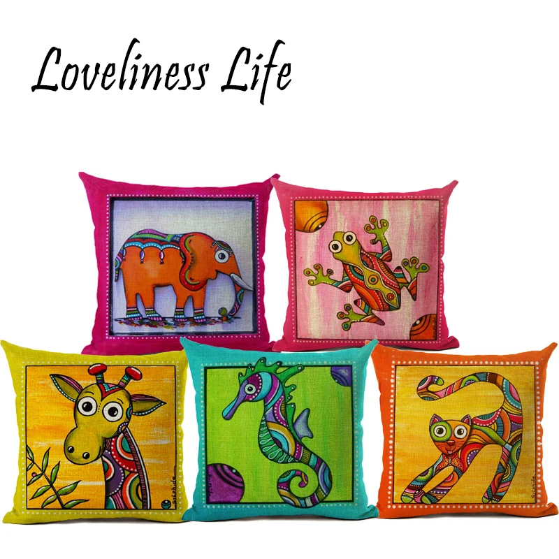 Очаровательны мультфильм животных кошка/Слон/рыба белье Пледы Подушки Детские