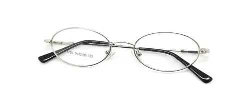 Бесплатная доставка, овальная форма, металлическая цельнометаллическая оправа для очков по рецепту B1701 oculos de grau
