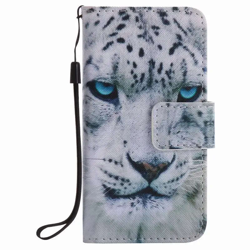 Для Coque iPhone 5S Чехол кожаный кошелек флип-чехол для телефона Apple iPhone 5 5S SE чехол милый мультяшный аниме Кот для девочек флип-чехол