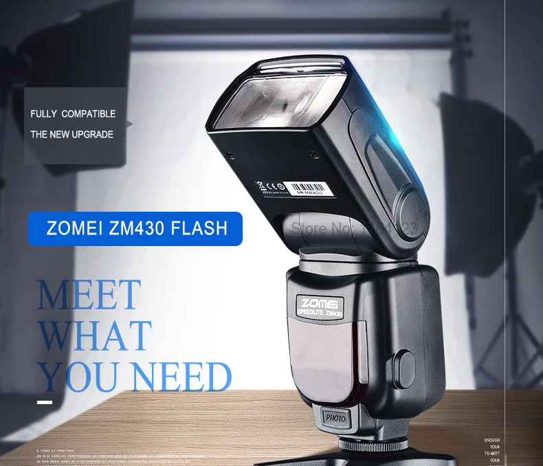 Zomei Беспроводная Мини Вспышка ZM430 Speedlite для Pentax Canon и Nikon, вспышка горячего башмака, Speedlite, фотовспышка