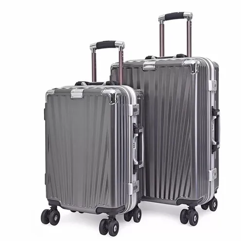 Dark gray KLQDZMS 20/24 дюймов бизнес сумки на колёсиках spinner чемодан на колесах из поликарбоната с алюминиевой рамой дорожные сумки на колесах - Цвет: Dark gray